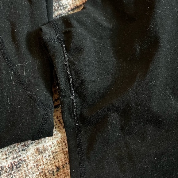 Maternity Size Set of Red, Black, and Gray Leggings - Picture 2 of 2